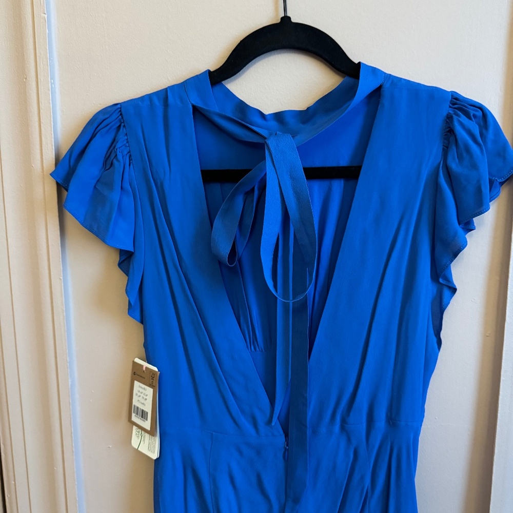 NWT Cerulean Blue Boden Dress with Bow 6P